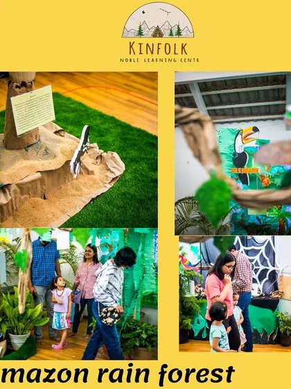 We created an Amazon rainforest setup to teach children about Brazil's unique ecosystem. This immersive experience made learning about geography and nature exciting and memorable.