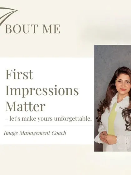"First Impressions Matter - let's make yours unforgettable." An introductory graphic about my services.
