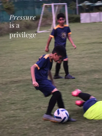 I teach my players to see pressure as a privilege. It's an opportunity to prove yourself and to grow stronger.