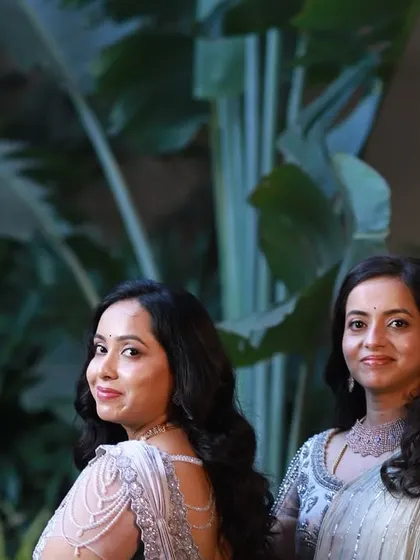 A gallery celebrating family bonds through fashion. These images feature more moments of mothers, sons, sisters, and other family members dressed in beautifully coordinated custom outfits for their most important events.