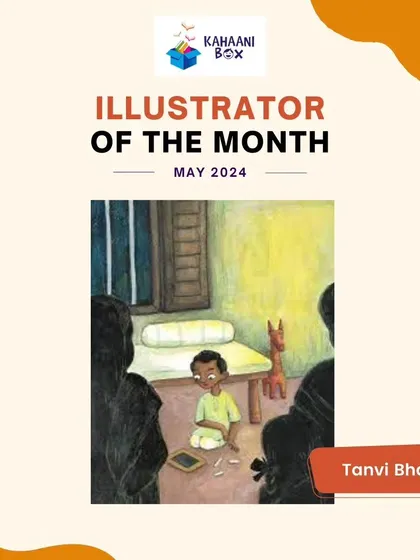 Another beautiful illustration by Tanvi Bhat, showcasing her ability to create atmospheric and emotional scenes for children's books.