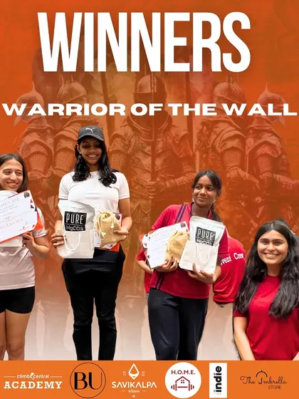 Celebrating the winners of the Youth Girls Category (11-15 years). Their grit, grace, and power on the wall were truly inspiring to watch.