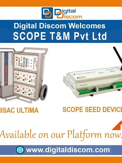 SCOPE T&M Pvt Ltd provides advanced devices for substation management. The HISAC ULTIMA is a complete circuit breaker analyzer, while the SEED device helps monitor energy efficiency.