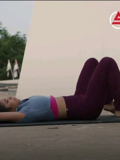 A series of images demonstrating various yoga-inspired stretches like downward dog and lunges that we incorporate to improve hip and spine mobility.