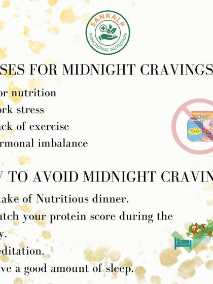 Battling midnight cravings? The solution often lies in your daily habits. Ensuring you have a nutritious dinner, adequate protein, and quality sleep can make all the difference.
