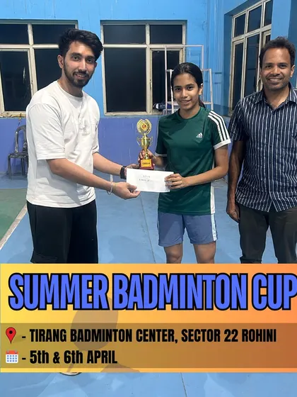 The women's singles champion of the Summer Badminton Cup. Her powerful performance was an inspiration to all the younger players watching.