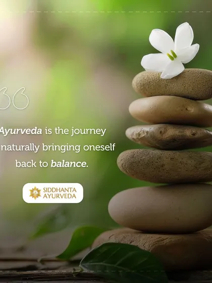 Ayurveda is a journey of naturally bringing oneself back to balance. It provides the knowledge and tools to understand your unique nature and live in harmony with it.