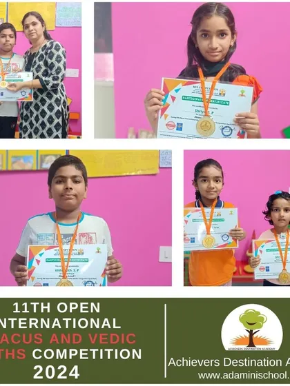 More winners from our Vidhyanagar, Harihar center, proudly displaying their medals and certificates. Their achievements in the international competition are a source of immense pride for our entire academy.