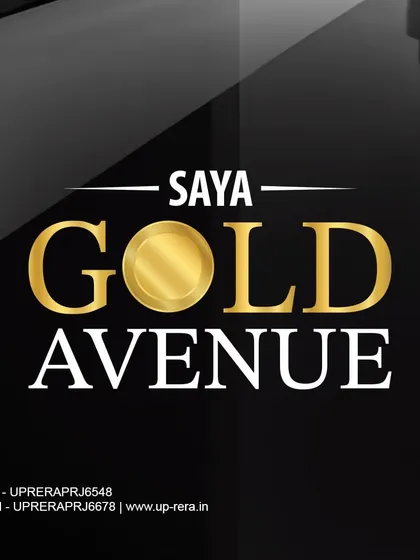 The official logo of Saya Gold Avenue, a symbol of our commitment to providing ready-to-move-in luxury homes with immediate possession and registry.