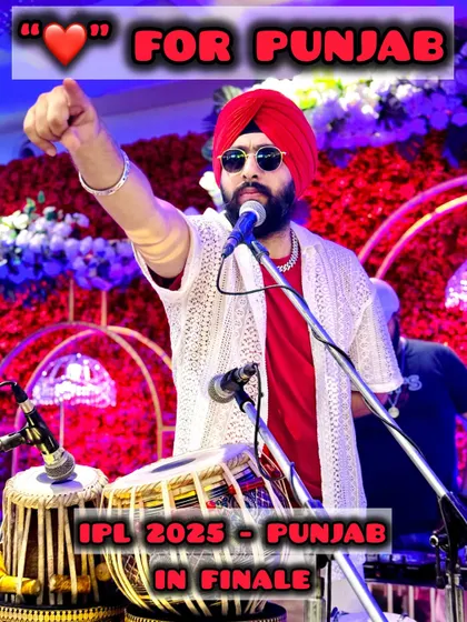 Showing some love for Punjab during the IPL season. My Punjabi roots are always close to my heart.