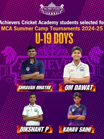 Congratulations to our U-19 boys selected for the MCA Summer Camp Tournament, a platform for future stars.