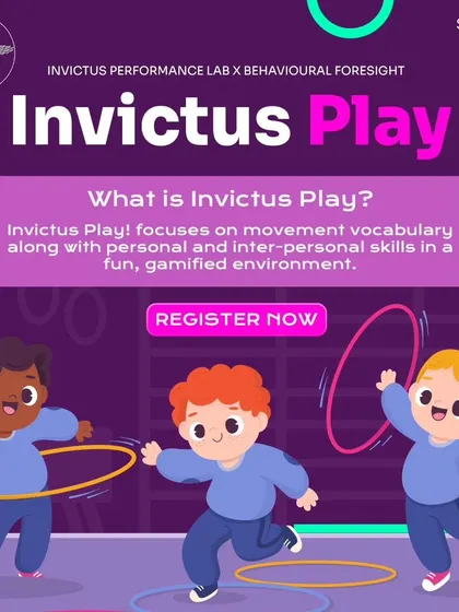 Here is some information about our Invictus Play program. We focus on building a rich movement vocabulary and essential interpersonal skills in a fun, gamified environment for kids aged 7-13.