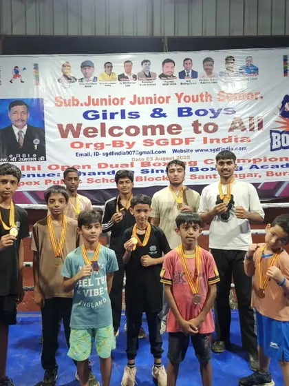A team of champions. We are proud to see our students from the Chandan Singh Boxing Academy and Apex Public School bringing home medals from the Delhi Dual Boxing Championship. Their success is our success.