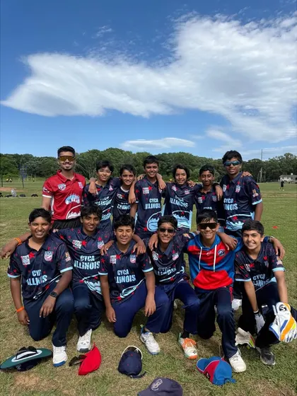 Our coaching team with the CYCA U17 team in the USA. This tournament experience is invaluable for the players and strengthens our international coaching network.