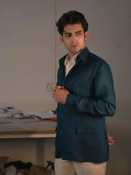 Perfect for layering, this overshirt can be worn as a standalone piece or paired with a shirt for a more structured look.