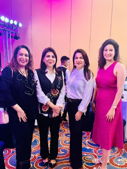 Networking with fellow dermatologists at the international speaker program. These connections are invaluable for sharing knowledge and experiences in the ever-evolving world of aesthetic medicine.