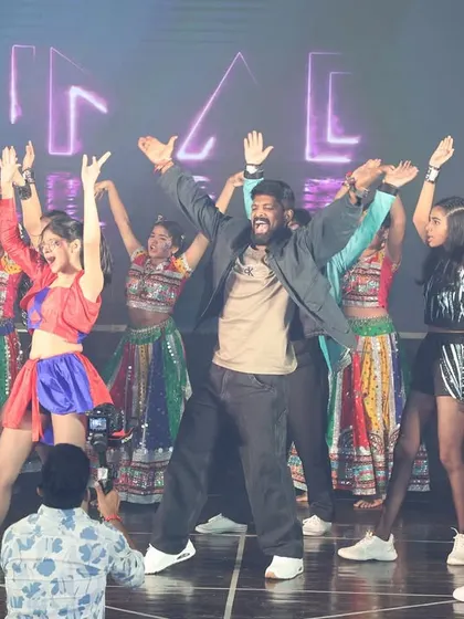 Me with my amazing students during the Tarulya finale. This picture captures the heart of IMAD, a celebration of dance, teamwork, and shared passion.