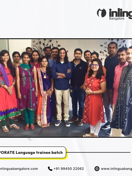 A throwback to one of our vibrant corporate language trainee batches. We bring together professionals from different backgrounds and help them build a common language for success.