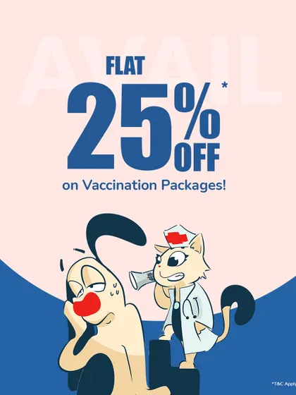 As part of our grand opening in Vastrapur, we are offering a flat 25% discount on all vaccination packages to help new clients get their pets started on a path to good health.