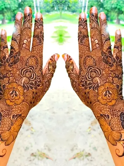 The same beautiful, full design, mirrored to show the perfect symmetry I strive for in my work.