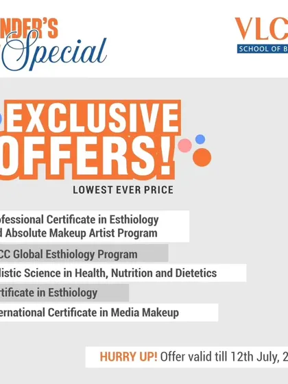 A list of exclusive offers for Founder's Day, including discounts on Media Makeup, Esthiology, and Nutrition programs.