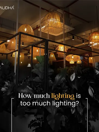 How much lighting is too much? In this cafe design, I believe there's no such thing. The layered lighting from dozens of hanging wicker fixtures creates a dramatic, cozy, and unforgettable atmosphere.