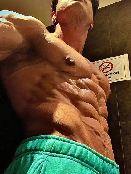 The grind may go unnoticed, but the results will not. An extreme close up of my shredded and vascular abs.