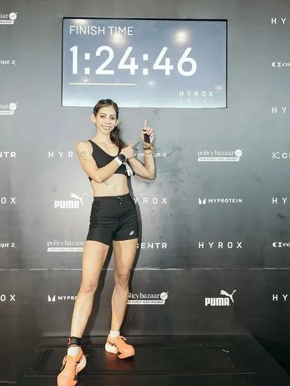 The clock doesn't lie. This was my finish time at HYROX Delhi, where I placed first in my age category. I don't just coach; I compete. I live this sport, and I bring that same drive and experience to help you crush your own goals.