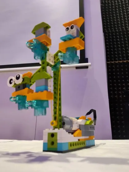 A duplicate of ID 202, this image shows a student's unique robotic creation from our summer camp.