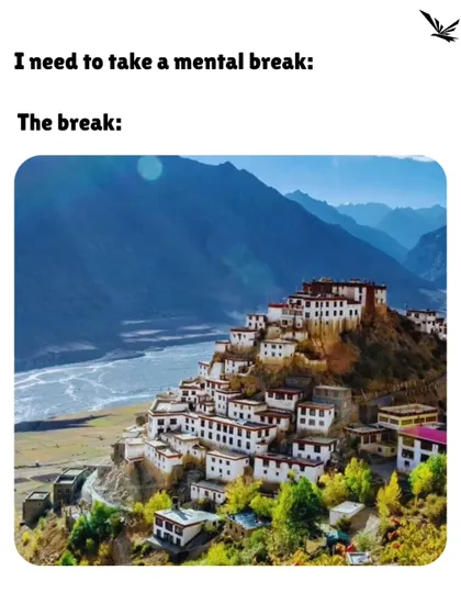When you need a mental break, this is the kind of break we're talking about. The serene and stunning Key Monastery in Spiti Valley is the perfect escape.