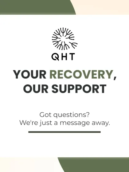 Your recovery is our priority. Our support team is always just a message away to answer any questions you have during your healing journey.