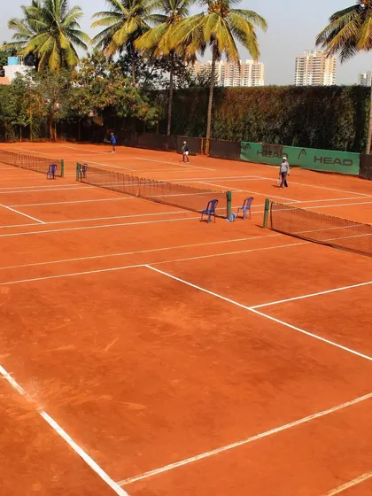 A glimpse of our courts buzzing with activity during a Just-Am Tennis Championship. This is the atmosphere you can expect on any given tournament weekend.