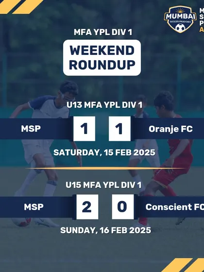 A weekend roundup of MFA YPL results, including a win and a draw.