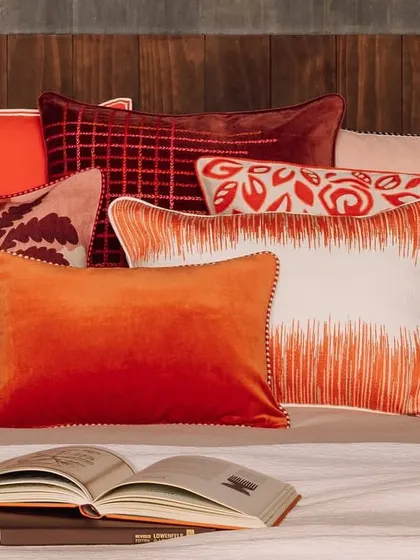 Our cushions are more than accents; they are the brushstrokes that paint a mood. This collection showcases a variety of textures and patterns, from vibrant ombre velvets to intricate embroidery, each designed to layer warmth and personality into your space.