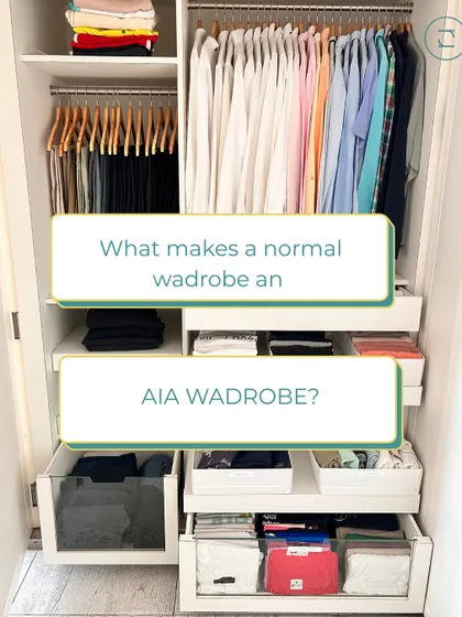 What makes a normal wardrobe an Arrange It All wardrobe? It's the thoughtful systems, with a place for everything from hanging clothes to drawer organizers.