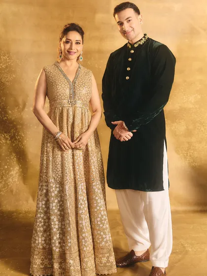 With the legendary Madhuri Dixit. I have the honor of performing for and collaborating with icons of Indian culture.