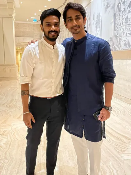 Wishing a happy birthday to the super talented actor Siddharth. It's always a pleasure to discuss music with fellow artists.