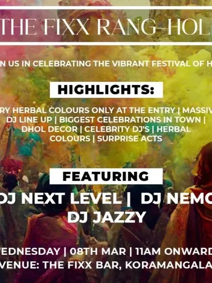 A poster from a Holi festival I performed at in Koramangala. These large outdoor events are all about creating a vibrant and inclusive atmosphere with music that everyone can enjoy.