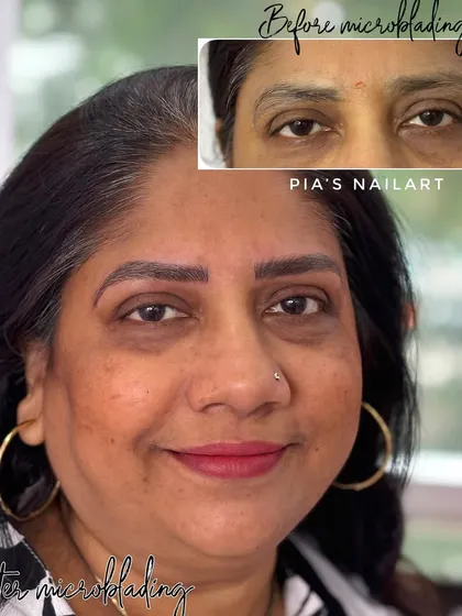 Another example of how my signature stroke microblading can add definition and bring liveliness to the face. We created a shape that complements her features perfectly. The healing process takes about 7 days, after which the brows will look much softer.