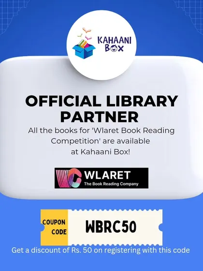 We're excited to be the official library partner for the Wlaret Book Reading Competition. All the required books are available at Kahaani Box for participants.