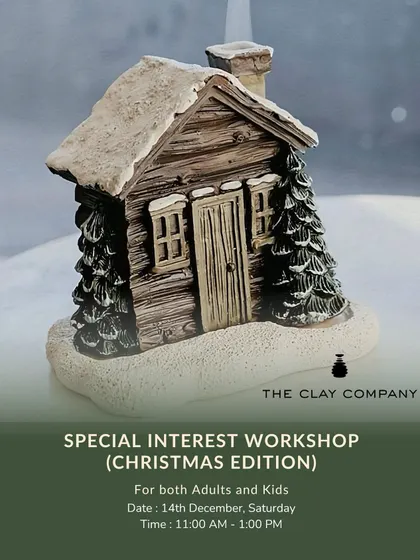Our Christmas workshops are full of holiday magic. Here, participants are crafting charming incense burners and festive gnomes using hand-building techniques.