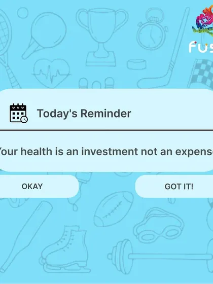 A daily reminder for you. Your health is an investment, not an expense. We are here to help you invest in yourself.