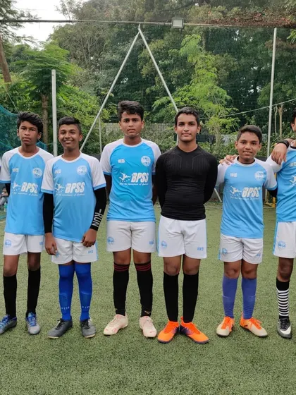 One of our intermediate youth teams posing for a photo. These events allow different age groups to bond.