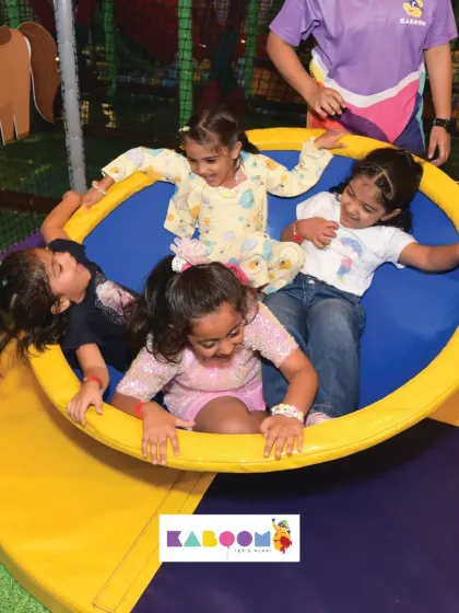 Round and round we go! The spinning saucer is a dizzying delight that always ends in a fit of giggles. It's perfect for a group of friends to enjoy together.