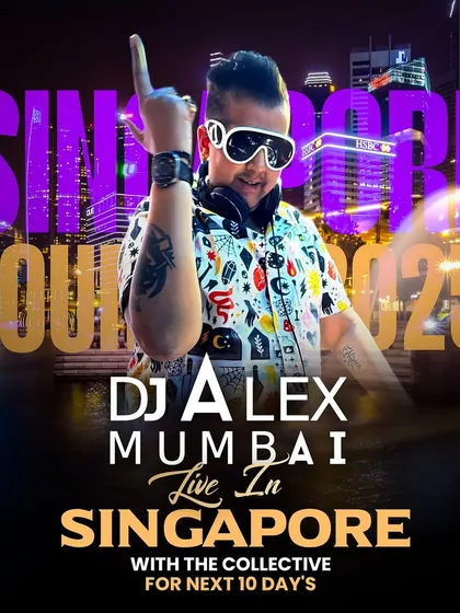 Taking the Mumbai sound global. This poster from my Singapore tour is a snapshot of our international journey. Whether it's Mumbai, Delhi, or Singapore, I bring the same full-power energy with The Collective crew.