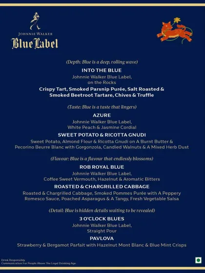 A duplicate of the vegetarian menu, ensuring all guests could explore the thoughtfully crafted courses.