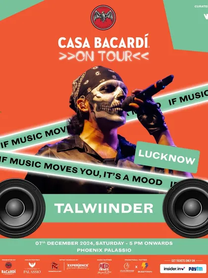 This poster for Talwiinder's 'Casa Bacardi on Tour' event shows my collaboration with major brands. I book artists that align with the brand's identity to create authentic and successful sponsored events.