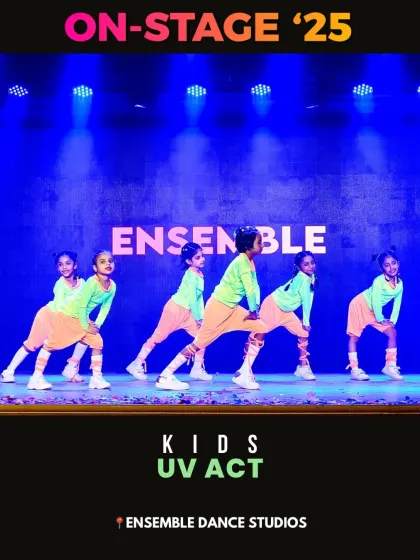 Another look at our kids' UV light performance. The glowing costumes and synchronized moves make for a visually spectacular act that the kids love performing.