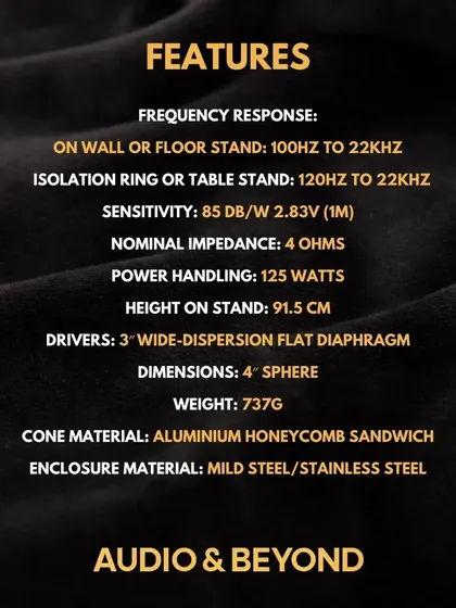 Here are the technical specifications for one of our high-performance speaker systems. We focus on every detail, from frequency response and power handling to the cone and enclosure materials, to ensure we deliver the best possible sound.