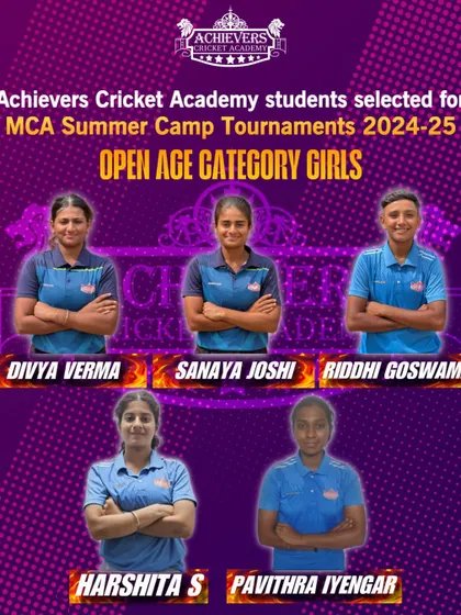 We are proud of our senior players! Here are our Open Age Category girls selected for the MCA Summer Camp Tournaments.